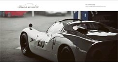 Desktop Screenshot of cotswoldmotorsport.com